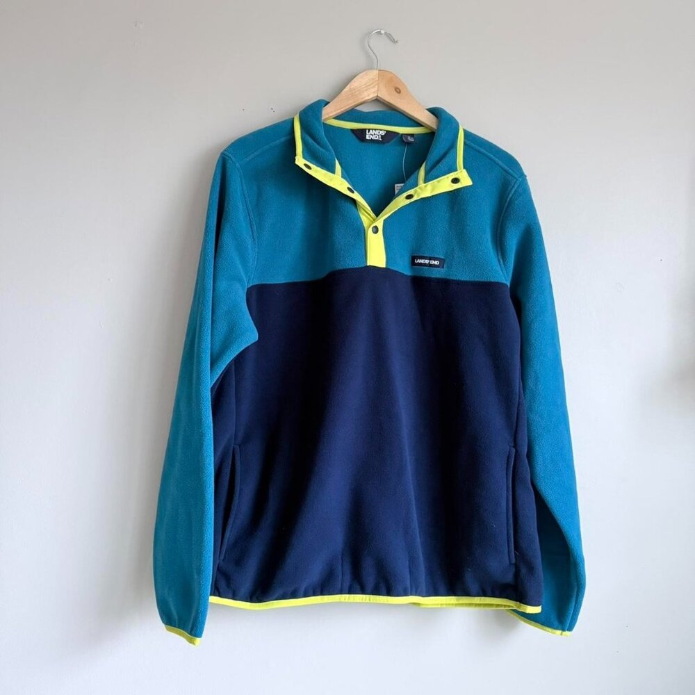 Retro Fleece 1/4 snap button Sweatshirt